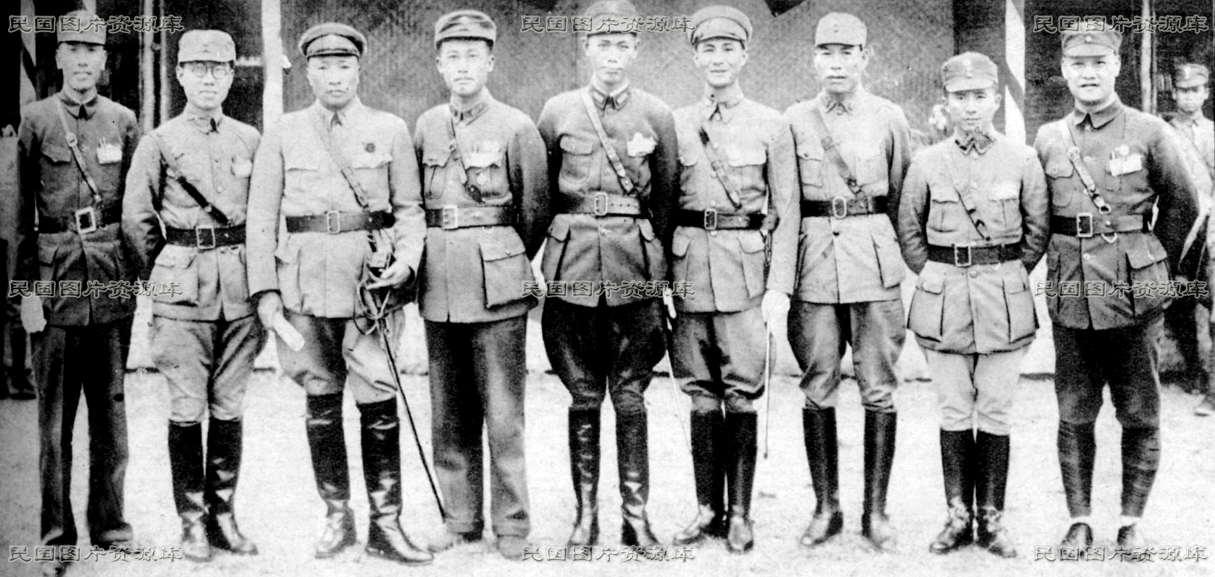 国民革命军第十九路军将领的合影 数据 民国图片资源库北京国图书店有限责任公司