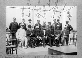 莫理循拍摄的1905年日俄和会期间合影