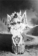 1913年梅兰芳饰《穆柯寨》中的穆桂英