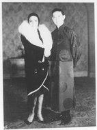 1930年梅兰芳与美国名演员黛丽娥