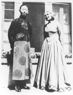 1930年梅兰芳与美国玛丽·璧克馥