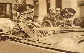 阿根廷临时总统乌锐本将军在祝捷会上摄影